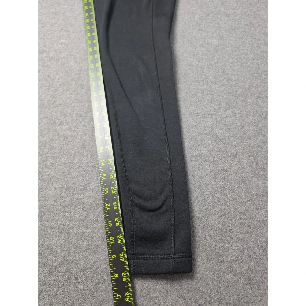 Title Nine Athletic Leggings Womens Small Black Lined Stretch Running Workout